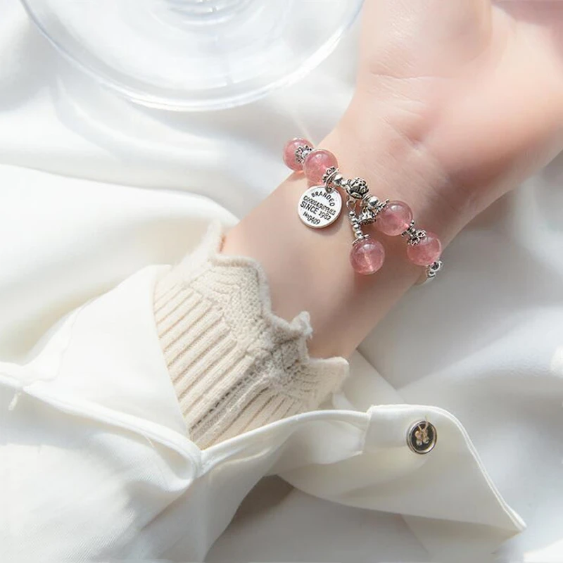 Женский винтажный браслет из серебра 925 пробы с розовым лотосом | Украшения и