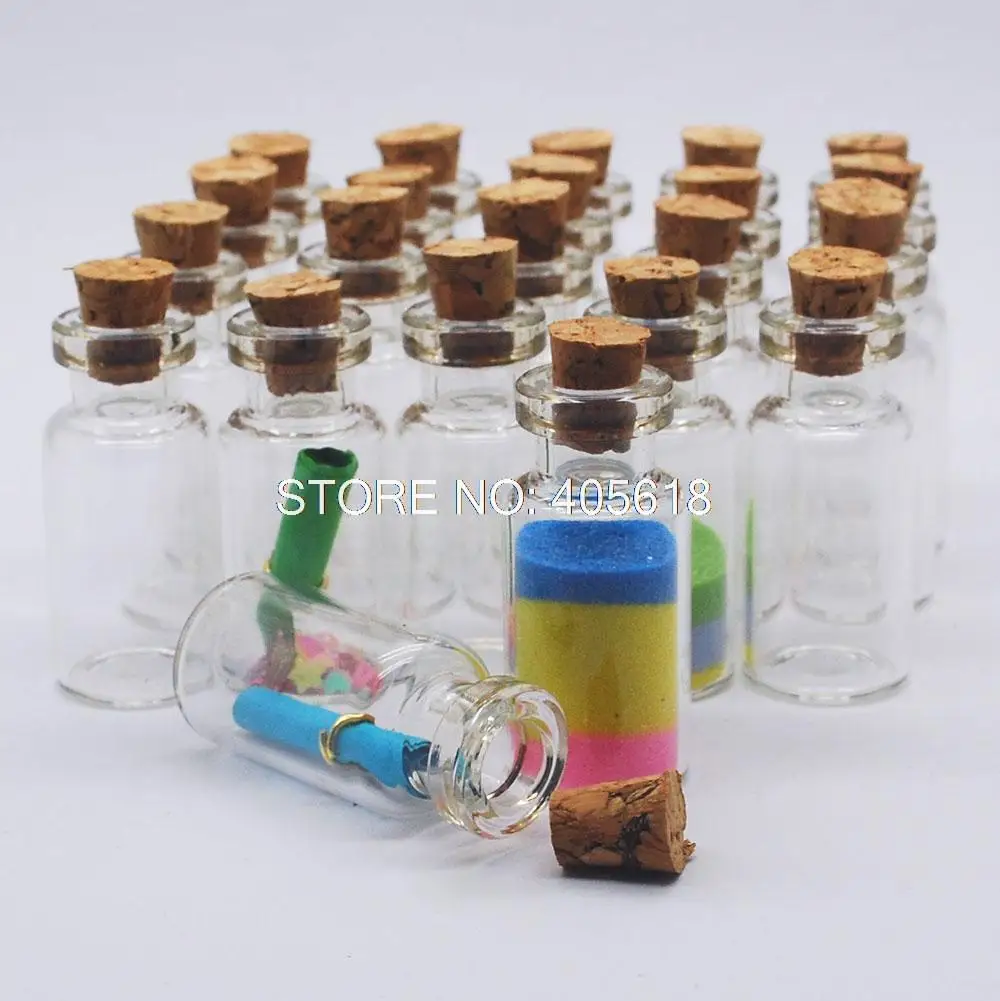 Горячая Распродажа! 24 шт. 2 мл флаконы прозрачные стеклянные бутылки с пробками