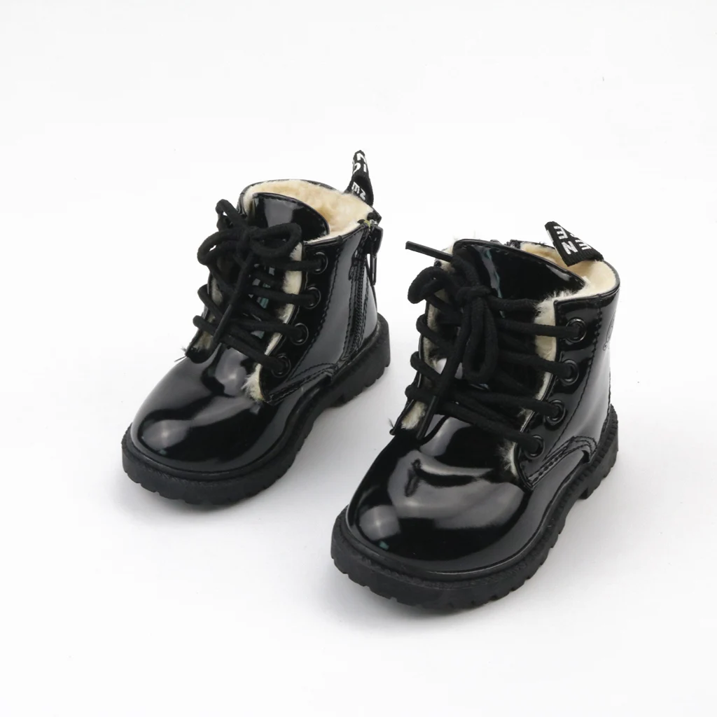 2017 г. Лидер продаж детские зимние ботинки замшевые Ботинки Martin на Плоском Каблуке