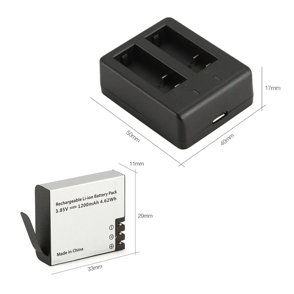 Hawkeye Firefly 8S S009R 3,85 V 1200mAh литий-ионная аккумуляторная батарея с 2 в 1 зарядное устройство для спортивной экшн-камеры комплект