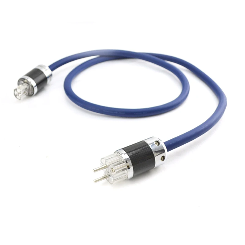 

Free shipping Hifi audio OFC COPPER schuko audio power cable with sonarquest Rhodium plated carbon fiber EU power plug