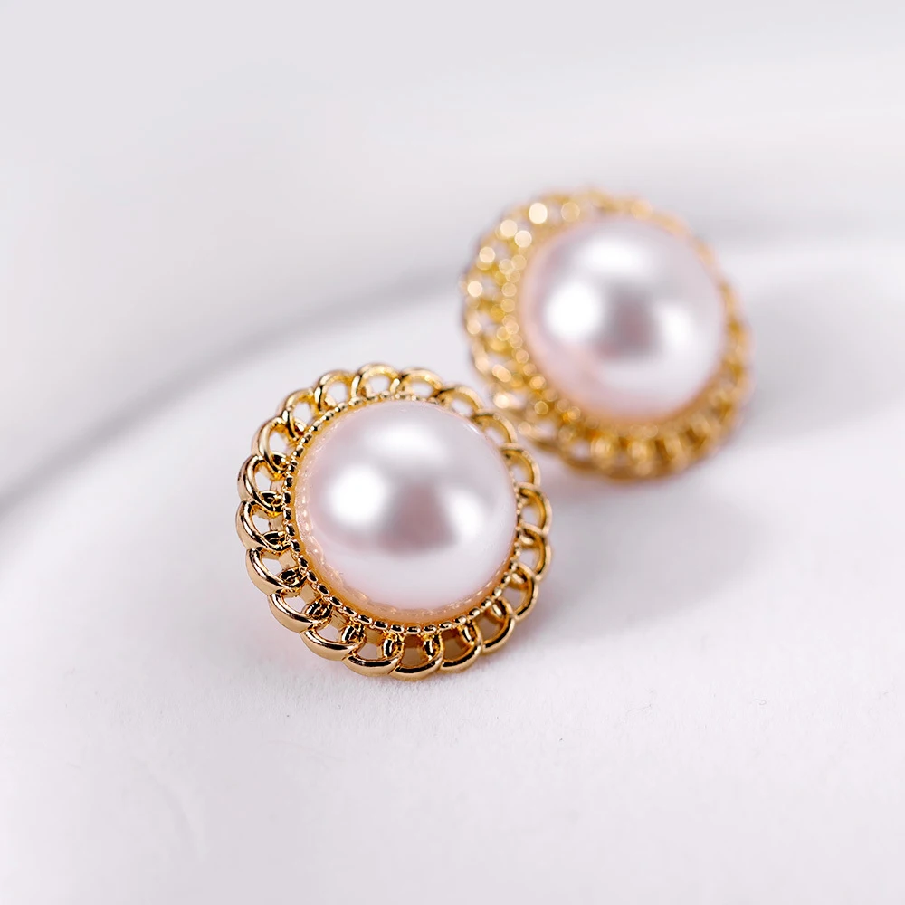 Женские круглые серьги с жемчугом Seven Candy популярные Винтажные простым