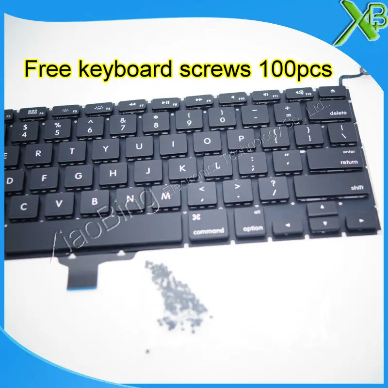 5 шт. --- Совершенно новый для MacBook Pro 13 3 &quotA1278 Клавиатура США + 100 винтов клавиатуры