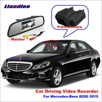 liandlee car dvr front camera driving video recorder mirror monitor for mercedes benz r200 2015 hd auto cam