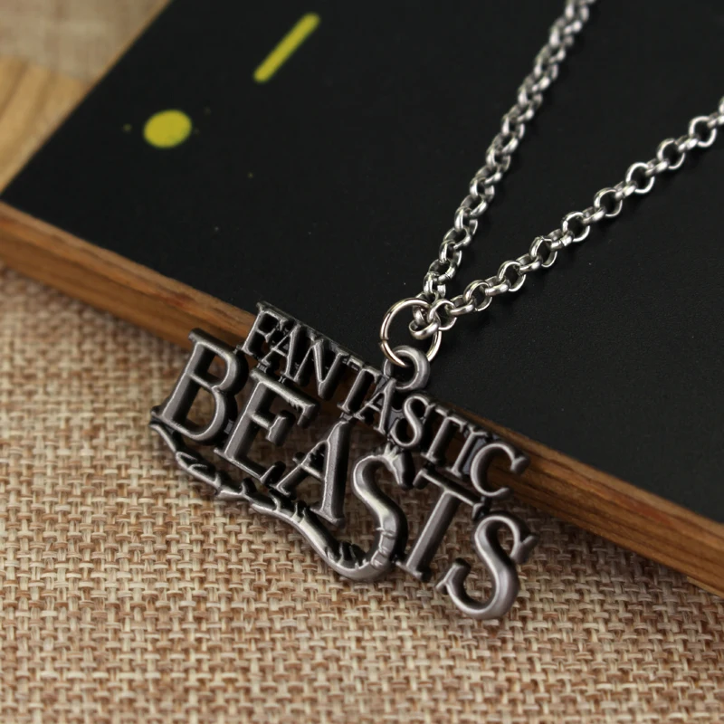 Металлическое ожерелье с логотипом Фантастические звери и где найти|cosplay jewelry|metal