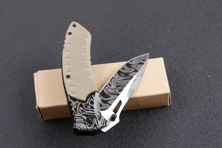 Desert color G10 складной нож boutique Black water ripple pocket суши филе рыбы g10 кухонные ножи плавный