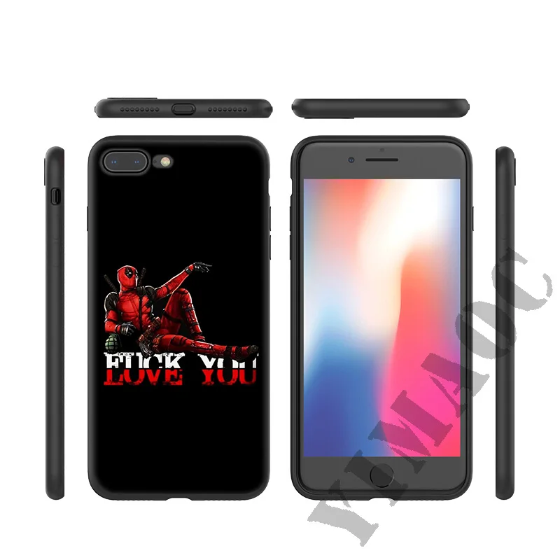 YIMAOC Deadpool Dead pool Soft Silicone Case for iPhone 11 Pro Xr Xs Max X or 10 8 7 6 6S Plus 5 5S SE Cover |
