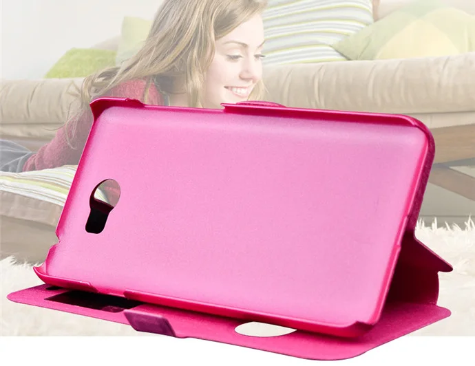 For Huawei Y5 II Case Quick View Window Stand Cover ii Y5II 2 Flip PU Leather Phone Cases CUN L21 U29 L01 5.0 |