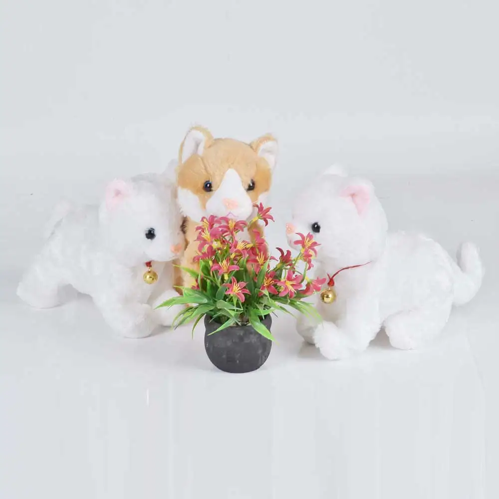 Робот кошки Звуковое управление игрушки электронная подставка для Walk Mew