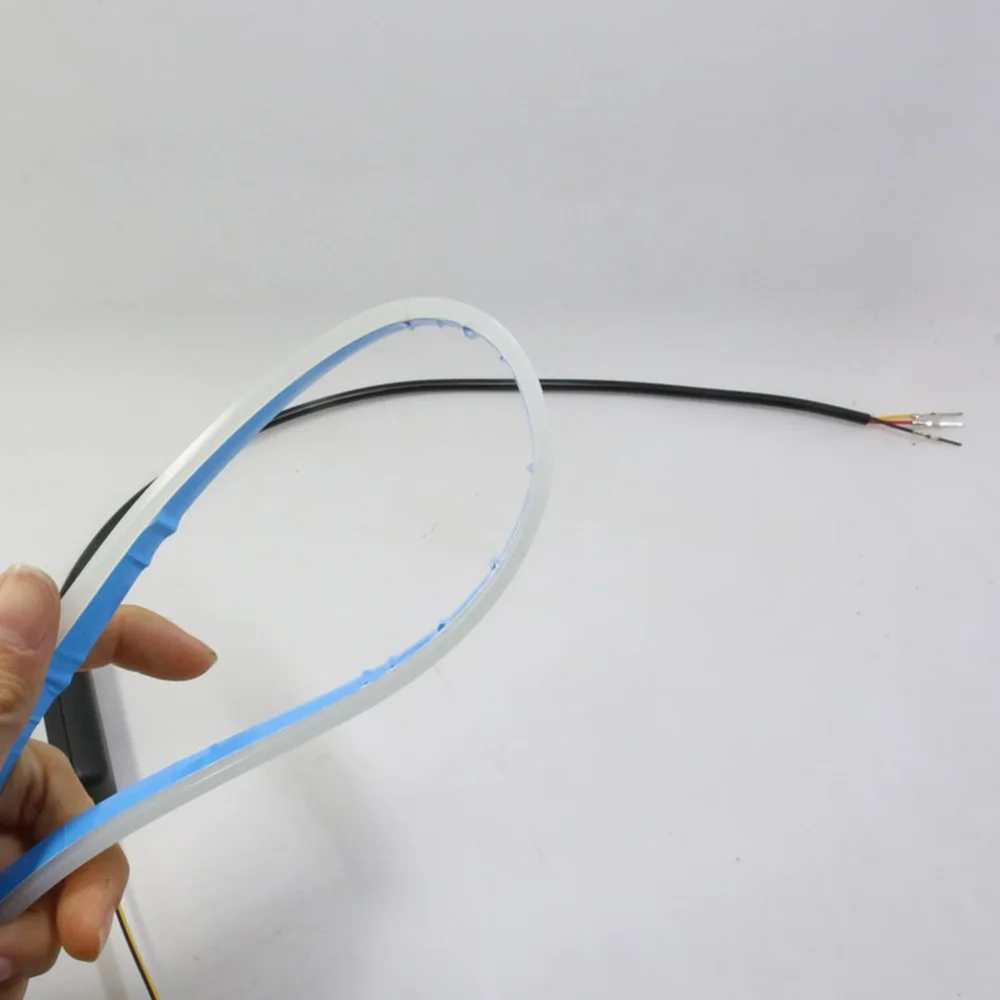 60 см новые тонкие янтарные последовательные гибкие светодиодные дневные ходовые