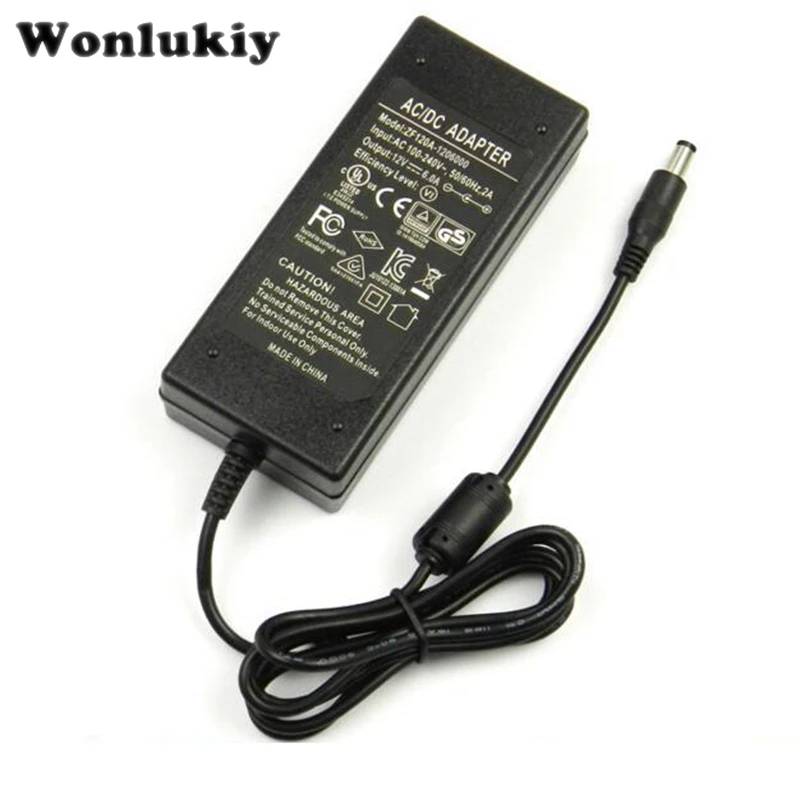 Wonlukiy AC 100 V 240 DC/DC 12 Питание адаптер трансформатор 1A 2A 3A 5A 6A 8A Зарядное устройство