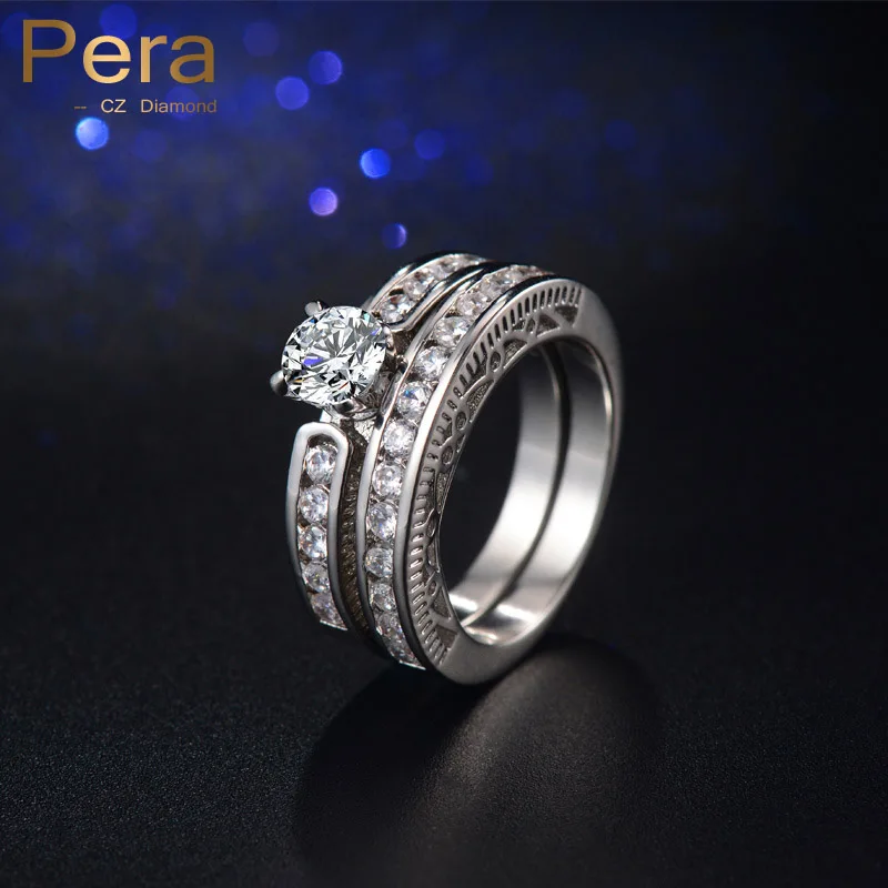 Pera Новое поступление двойные кольца на два пальца романтические женские