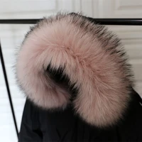 miara l hot sale item of faux fur fox scorpion fur collar hats single buy tops down coat fake collar black color for wholesale