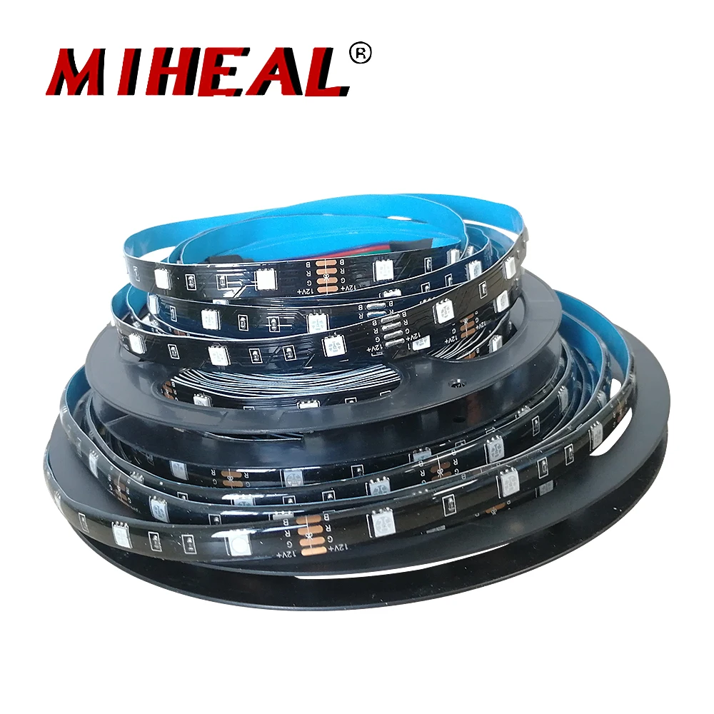 WIFI музыка Светодиодная лента SMD5050 5 м 10 RGB DC12V водонепроницаемый ленточный диод LED