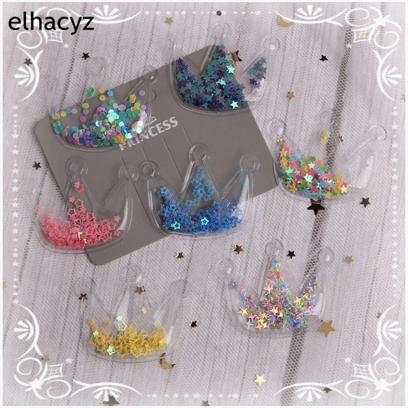 20 шт./лот красочные прозрачные пластиковые подвески с сыпучим песком любовь