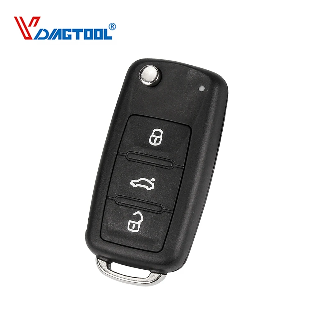 VDIAGTOOL откидной складной чехол для ключей с 3 кнопками VW оригинальный Сменный