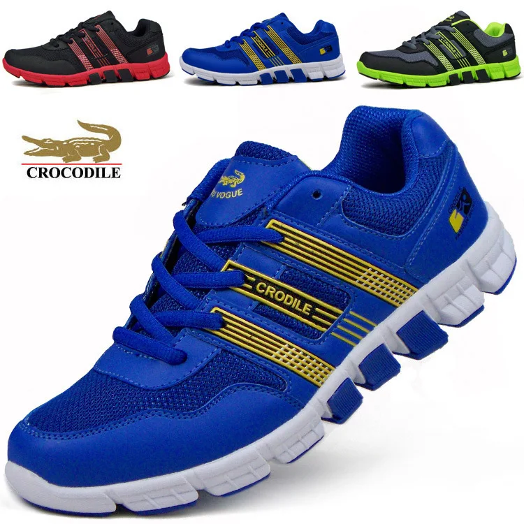 Breathable mesh soft leather casual fashion mens sports shoes | Спорт и развлечения