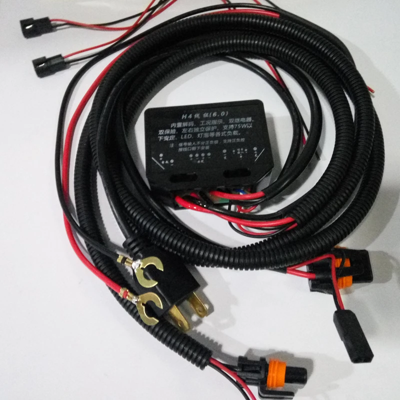 Аксессуары для автомобильных линз проектора Bixenon h4 жгуты прожекторных фар