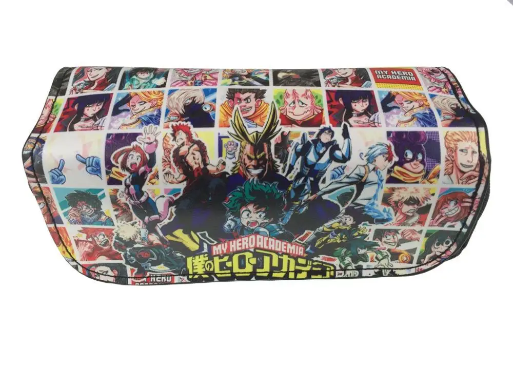 My Hero Academia E Аниме My Hero Academy пенал для карандашей канцелярские сумки на молнии школьные пеналы для ручек сумочка для косметики сумка мультфильм подарок - Цвет: My Hero Academia E