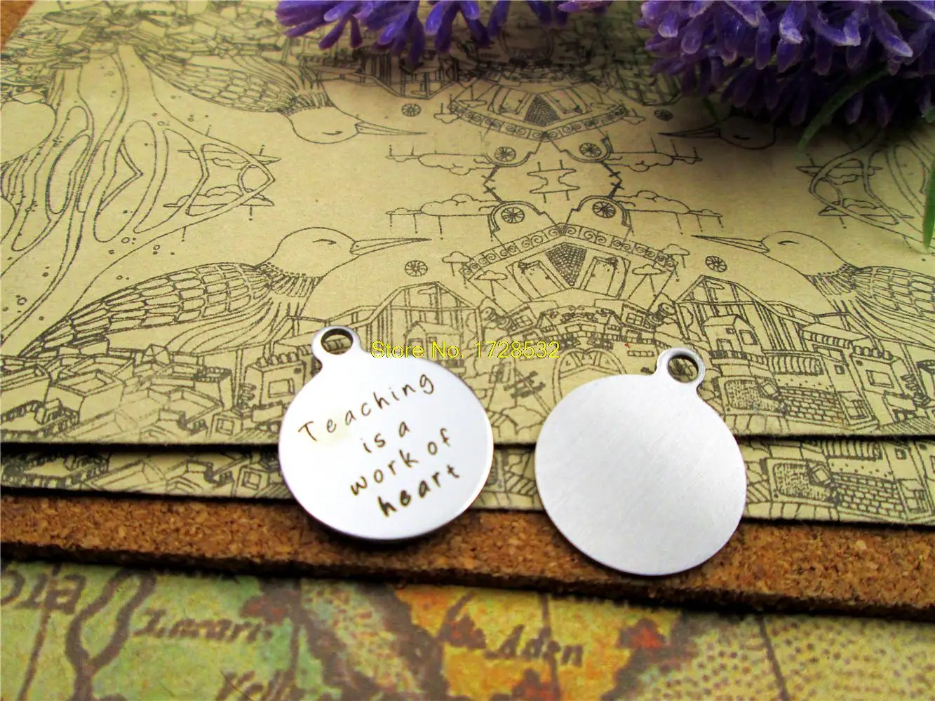 Круглые Подвески из нержавеющей стали 20 шт. мм | Украшения и аксессуары