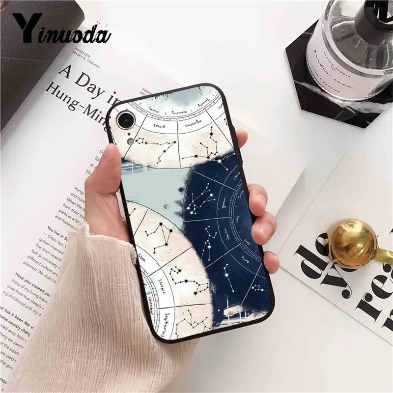 Yinuoda Вселенная Солнце Луна дизайн со звездами силиконовый чехол для телефона iPhone