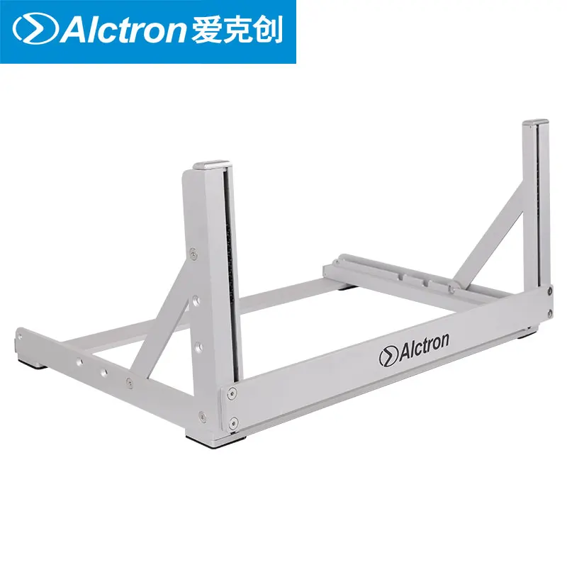 Alctron RS19-4U RS19 серия Качество квасцовый сплав сценический аудио Стойка регулируемый угол складной настольный студийный стеллаж Вставка 4 устройства