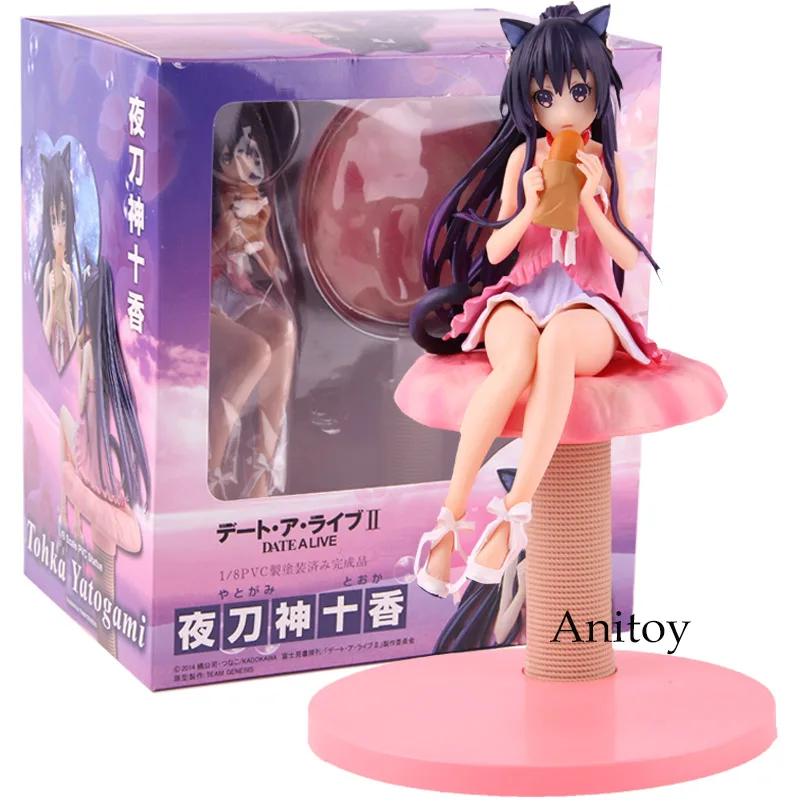 ДАТА LIVE Yatogami tohka фигурка кошачьи уши 1/8 весы ПВХ Staue Коллекционная модель игрушки - Цвет: with box