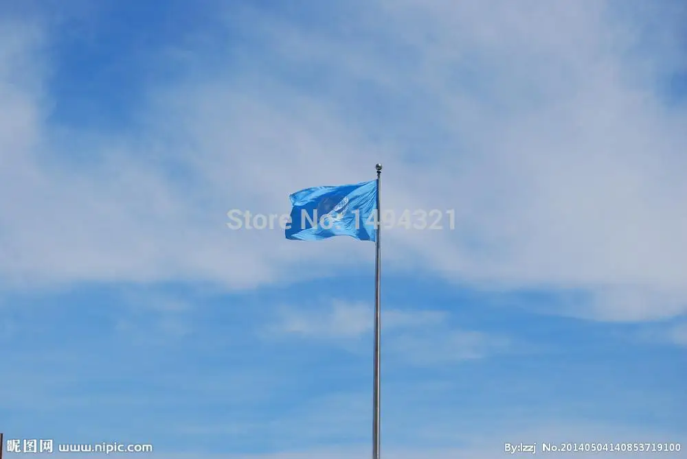 Флаг ООН флаг для помещений и улицы баннер выемка новинка 3x5 футов|united nations flag|national