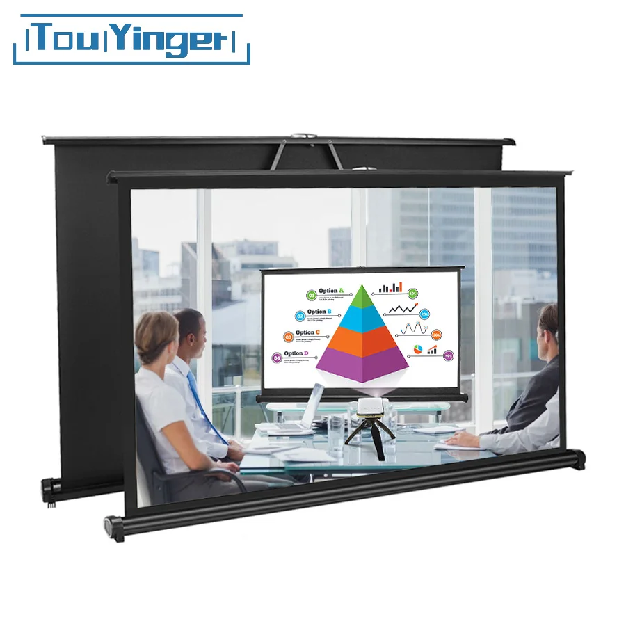 TouYinger 50 дюймов 16:9 TSH50 Настольный экран/Mico мини светодиодный проектор портативный