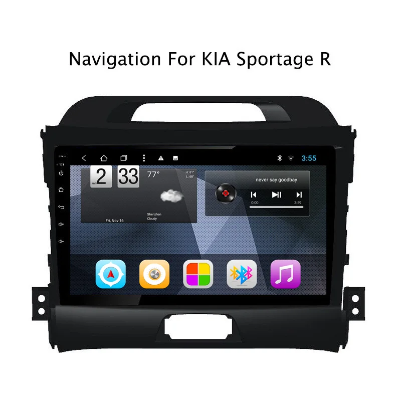 9&quot 2G RAM 32G ROM Octa Core Android 8.1 Car Radio Stereo For Kia Sportage R 2010-2016 with Head Unit GPS Navigation | Автомобили и