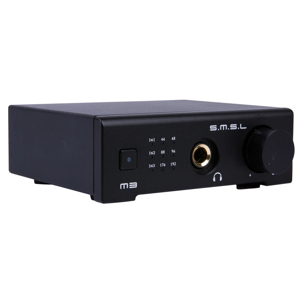 SMSL M3 HIFI 2,0 24 бит/192 кГц ЦАП USB/оптический/коаксиальный/декодер цифровой аудио усилитель для наушников CS4398CZZ черный
