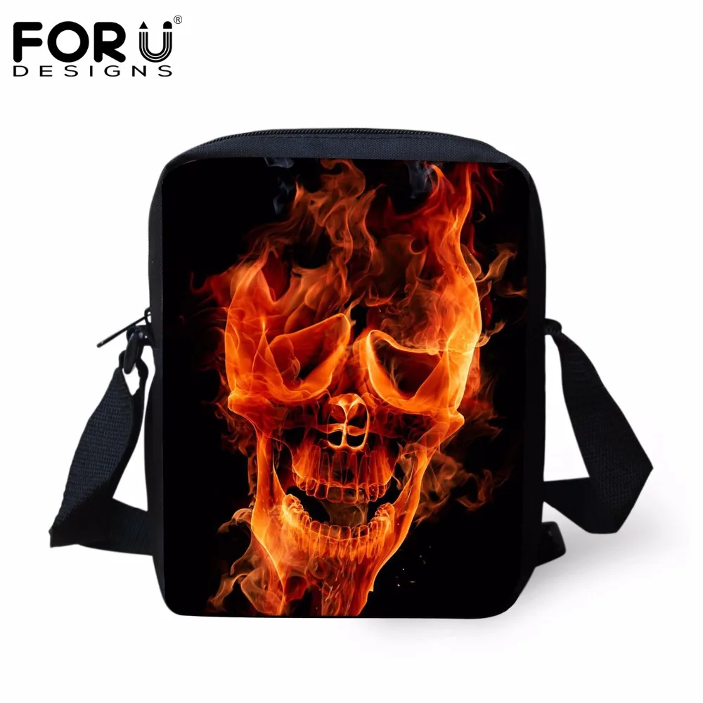 FORUDESIGNS 2019 новый дизайн мужские сумки мессенджеры крутые через плечо с рисунком