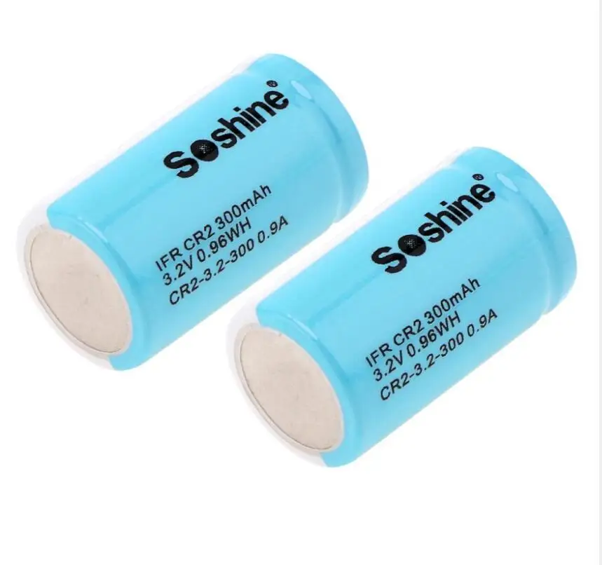 1 шт. оригинальный SOSHINE LiFePo4 15266 IFR CR2 300 мАч 3 2 В CR15H270 перезаряжаемая батарея с