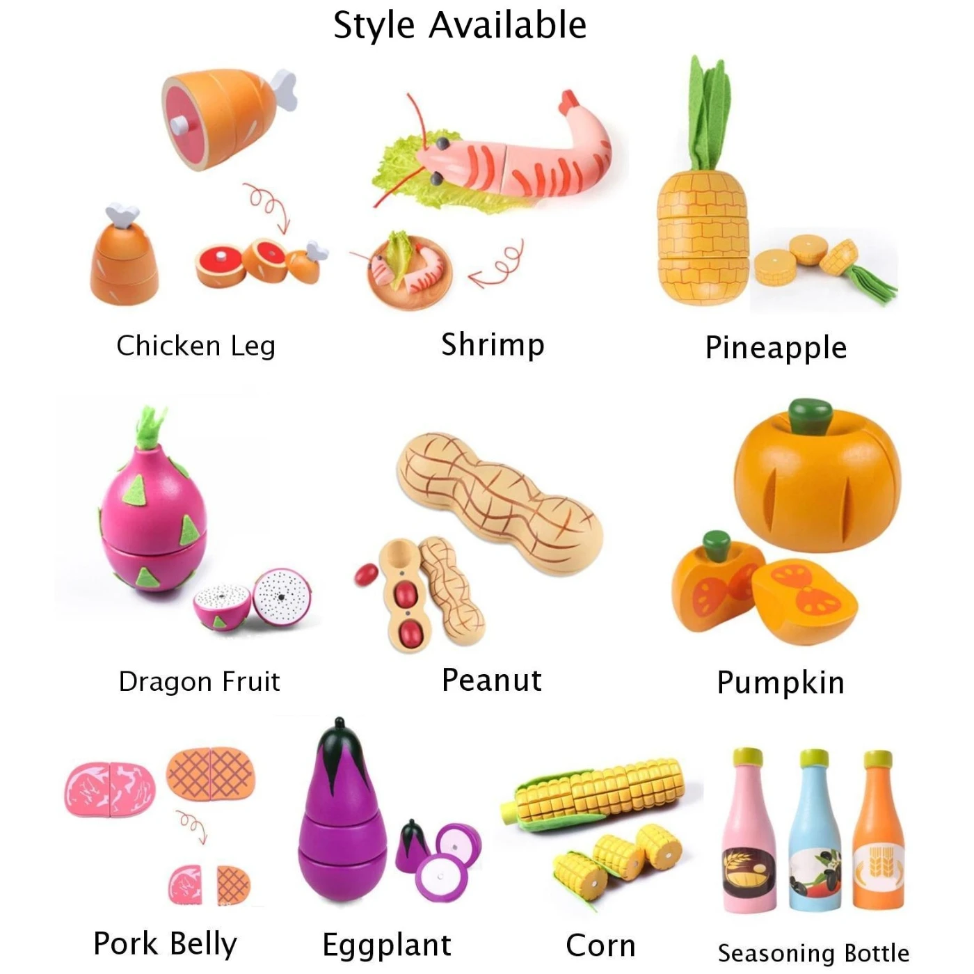 Подарок овощные детские игрушки деревянные дом для игр день рождения кухня еда