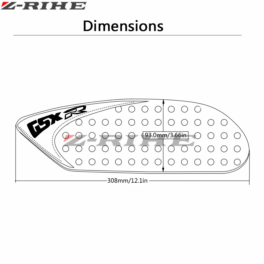 Аксессуары для мотоциклов углеродного волокна Танк Pad протектор Стикеры Suzuki GSXR600