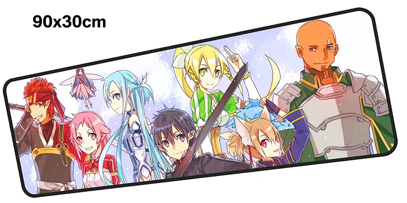 Sword Art онлайн геймерский коврик для мыши 900x300X3 мм игровой коврик для мыши большой лучший ноутбук ПК Аксессуары ноутбук padmouse эргономичный коврик