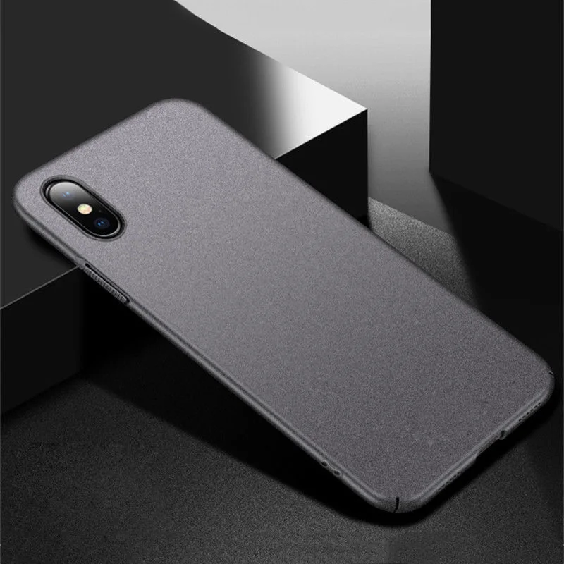 Gray NOWAL Роскошный Матовый чехол из песчаника для iPhone 7 Plus 8 8Plus Ультратонкий жесткий пластиковый чехол для iPhone 11 Pro X XR XS Max 6 6S Plus - Цвет: Gray