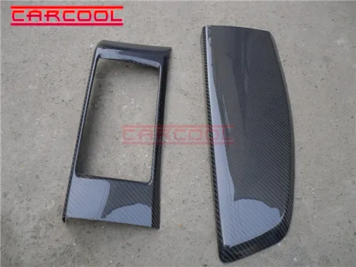 Стайлинг автомобиля CF панель приборной панели и радио Обложка 2 шт. Боди Комплект