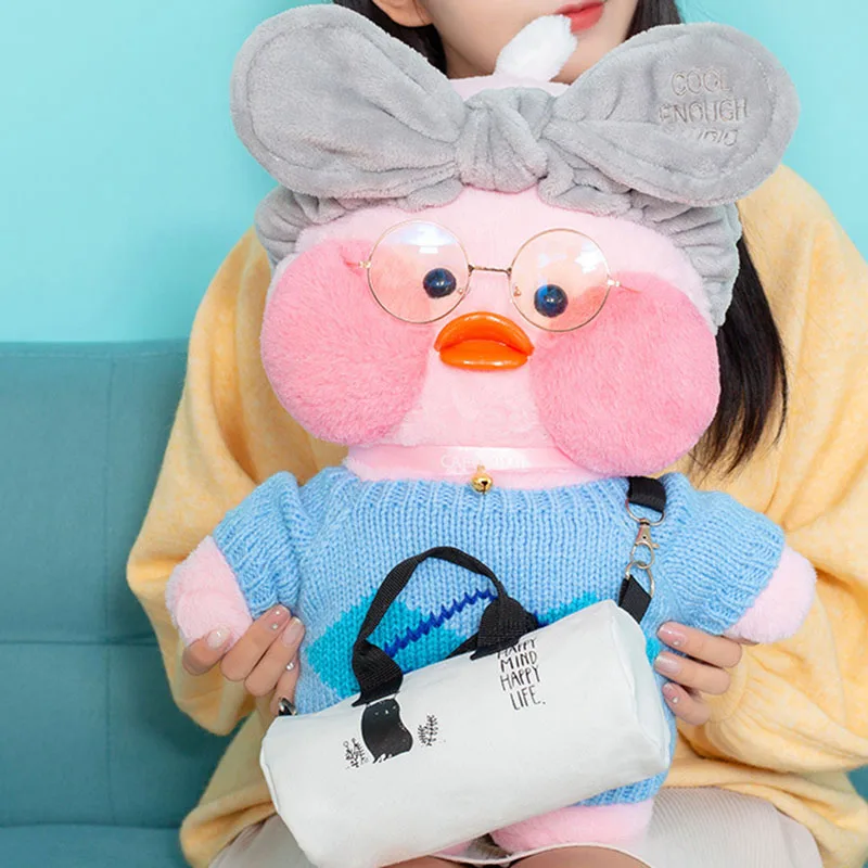 50 см Kawaii LaLafanfan кафе утка плюшевая игрушка милые животные мягкие куклы детские