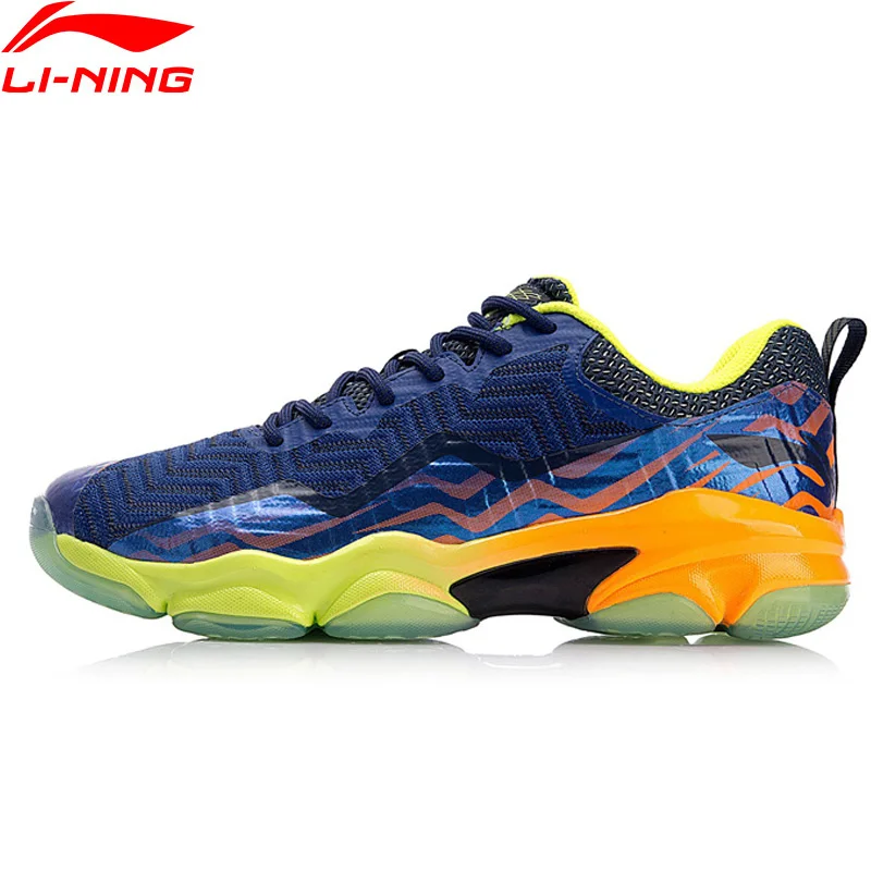 Li-Ning/Мужская профессиональная обувь для бадминтона SONIC BOOM KNIT LN BOUNSE+ подкладка на подкладе, носимая спортивная обувь, кроссовки AYZN011 XYY073