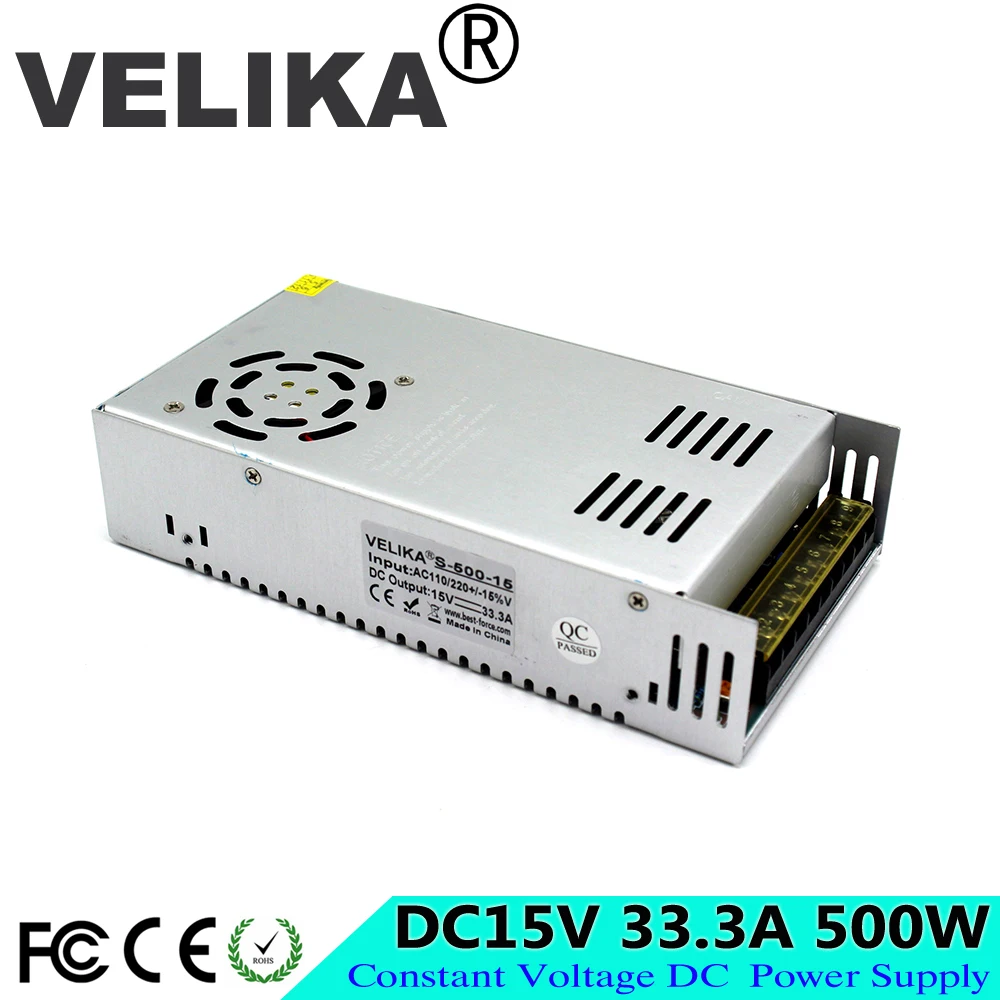 Универсальный импульсный источник питания DC15V 33 3 А 500 Вт светодиодный