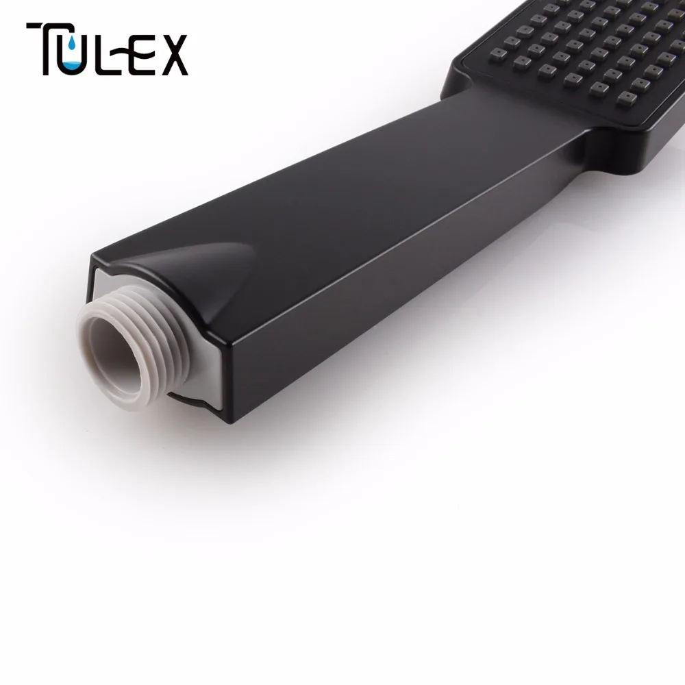 Tulex Насадки для душа оптом и в розницу ABS Пластик Ванная комната опрыскиватель экономии воды черный ручной Handshower один Функция насадка для душа лейка для душа душ