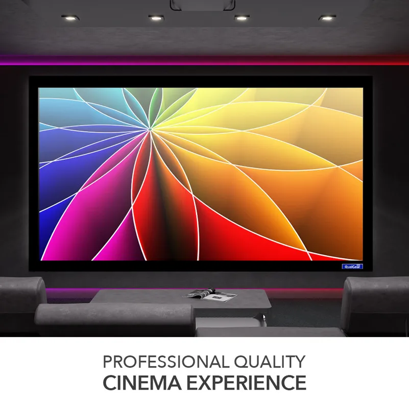 F1HFGG Homecinema самый экономичный проекционный экран с фиксированной рамкой 16:9 HDTV