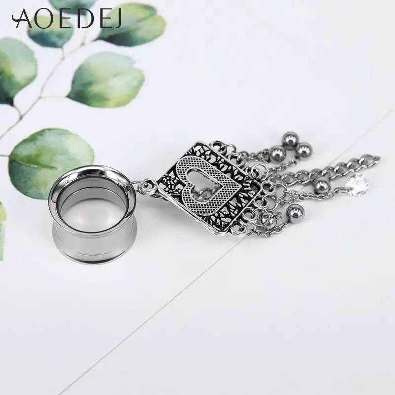 AOEDEJ растягивающийся пирсинг для уха из нержавеющей стали, удлиняющий тоннель, пробки и тоннели, пирсинг ombelico, пирсинг orelha 5-22 мм