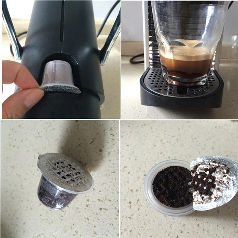 100 шт. пищевая капсула Nespresso многоразовая заправка алюминиевая фольга