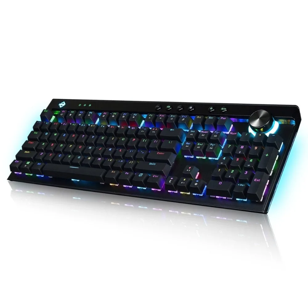 A-jazz AK45 111 ключ RGB полная версия USB Проводная Механическая клавиатура Черный Коричневый Красный Белый Коробка Механическая ось с двумя режимами ручки