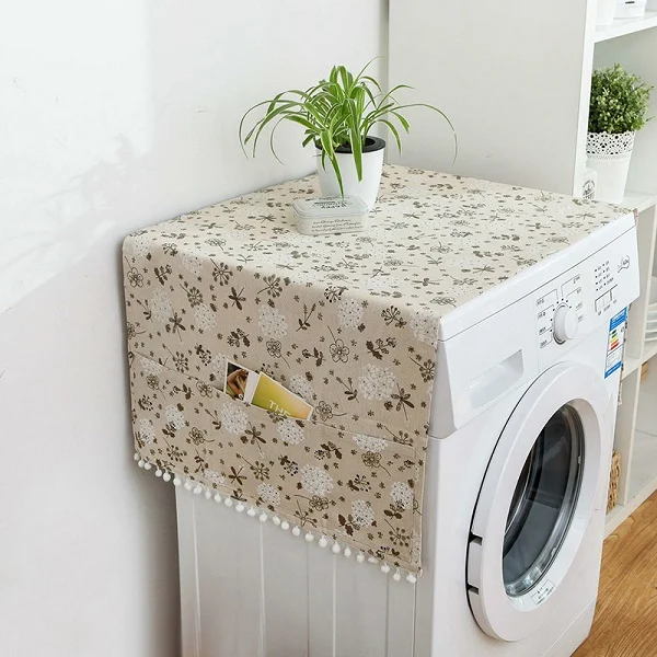 D 55X130cm 30*90 см/55*130 см домашний тканевый пылезащитный чехол многофункциональные пылезащитные крышки с карманом холодильник стиральная машина микроволновая печь - Цвет: D 55X130cm