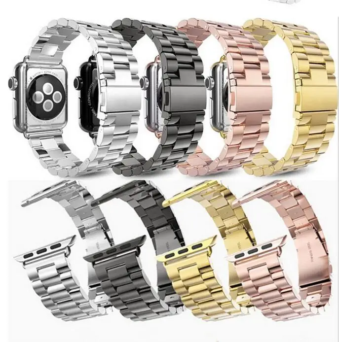 20 шт. ремешок из нержавеющей стали для Apple Watch Band 40 мм 44 мм Бабочка Пряжка ремешок для Apple Watch Band 38 мм 42 мм Серия 1 2 3 4