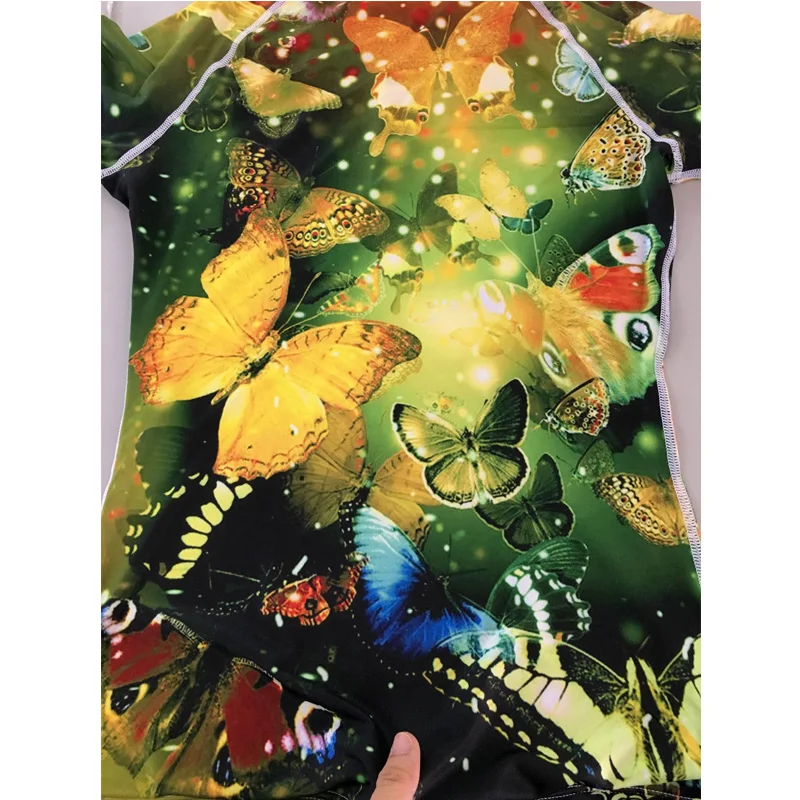 

NoisyDesigns Black 3D Butterfly Women T Shirt Female Summer Crop Tops For Woman Casual Short Sleeved Shirt kpop Bodybuilding Tee