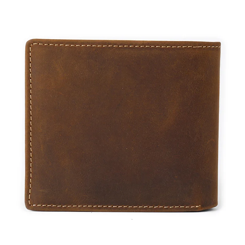 Классические мужские кошельки из натуральной воловьей кожи Crazy Horse деловой